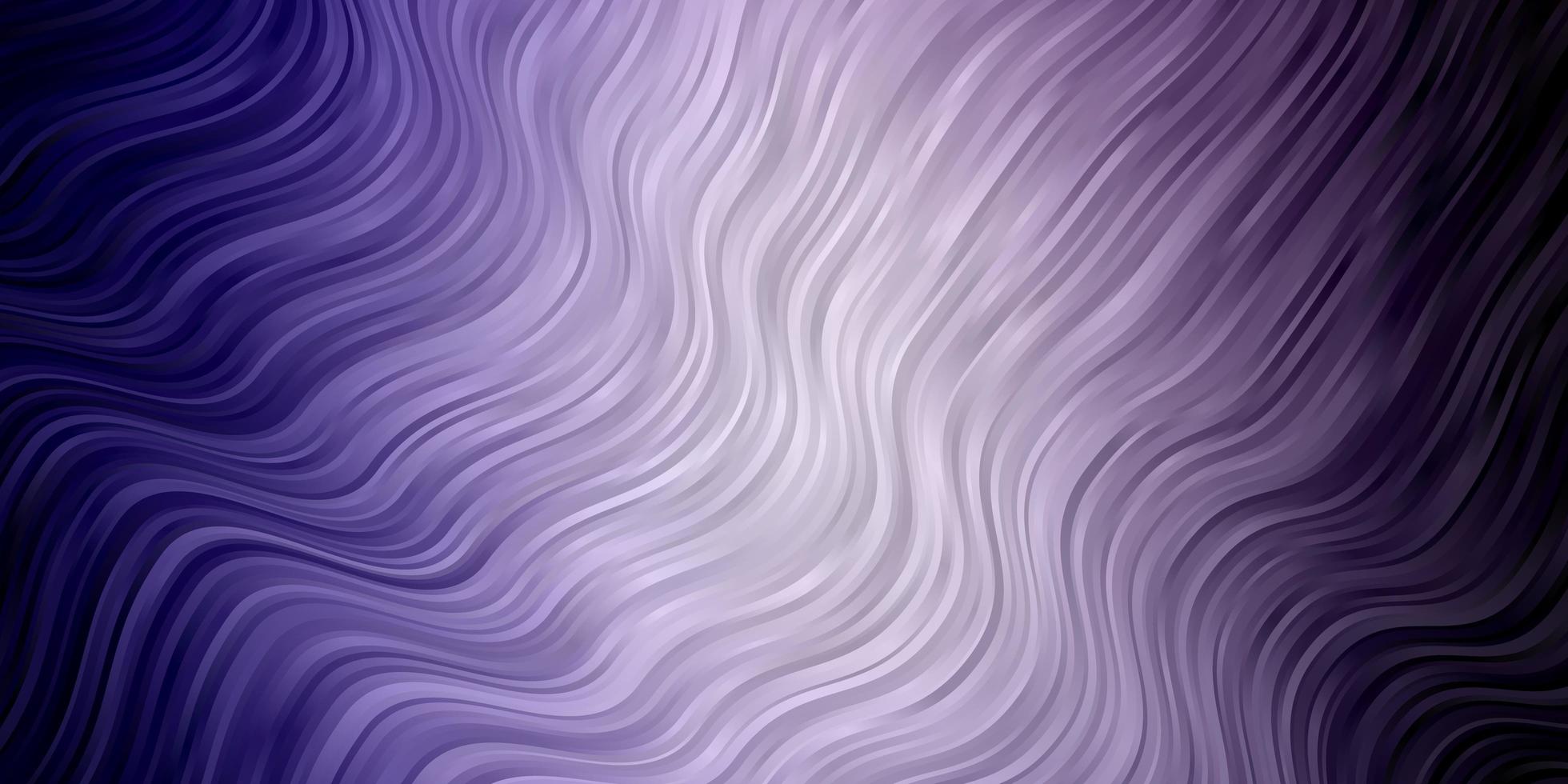 Light Purple vector template with curved lines.