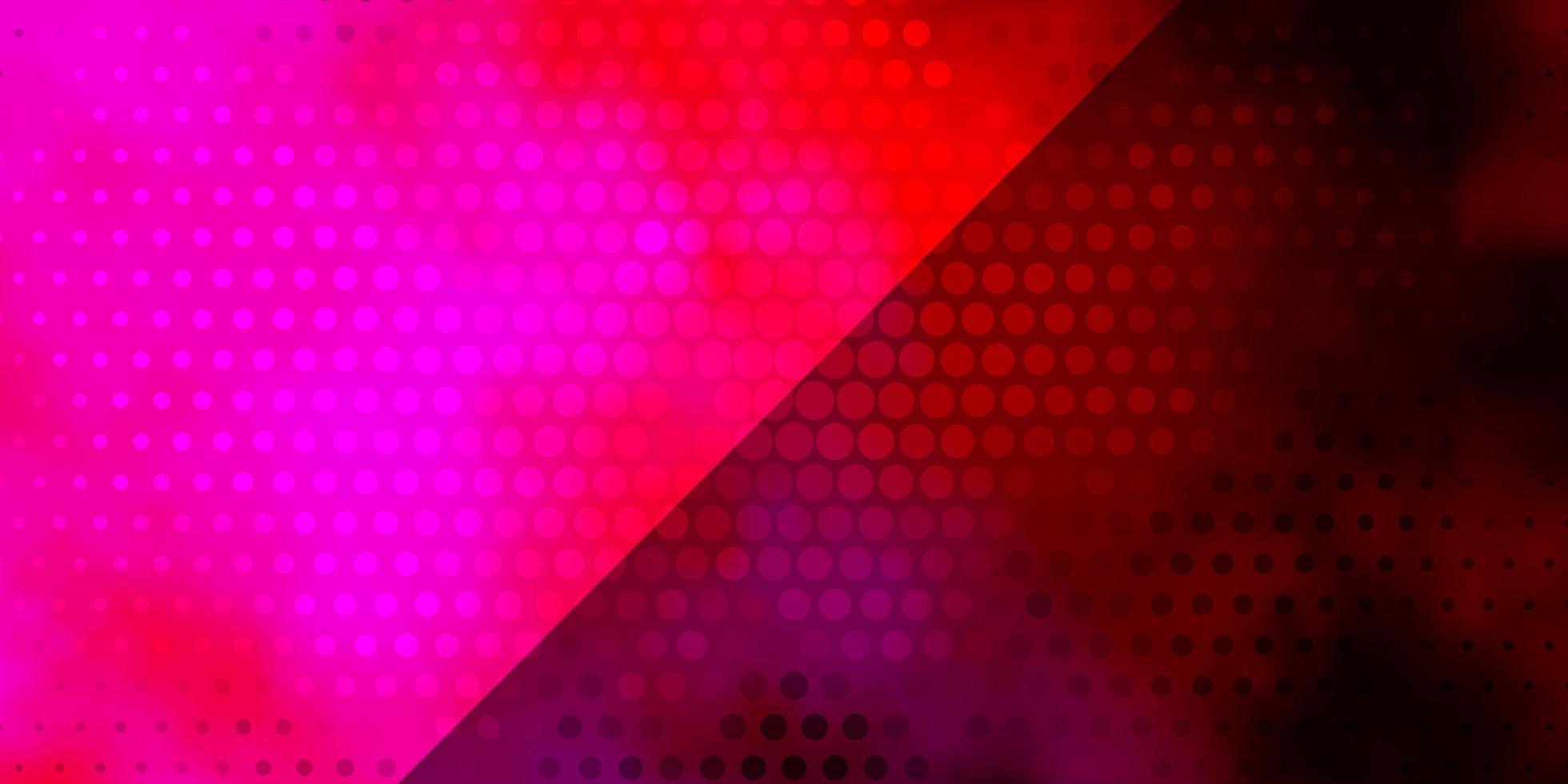 Fondo de vector púrpura oscuro, rosa con círculos