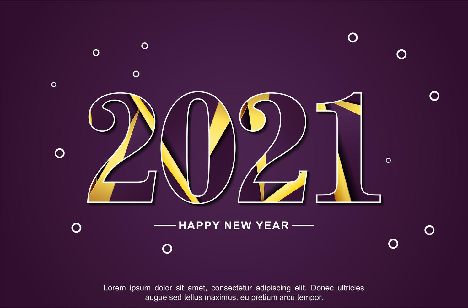 New year 2021 abstract background design vector