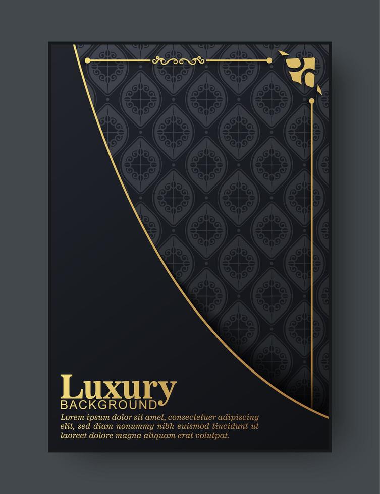Elegant patterned cover with Islamic concept vector