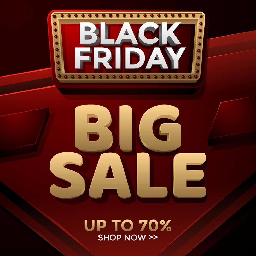 Black Friday Big Sale Template vector