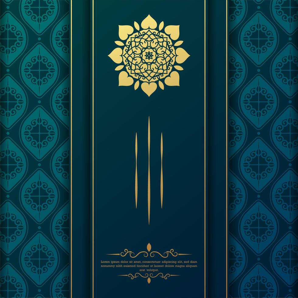 Luxury mandala background concept vector