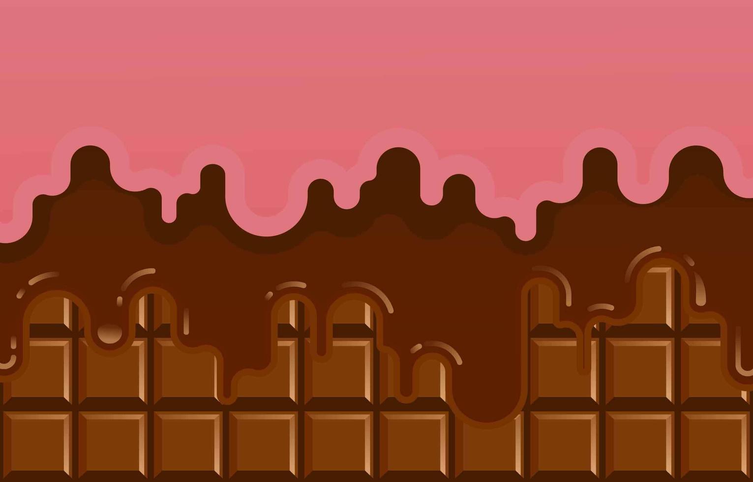 Chocolate With Pink Accent vector