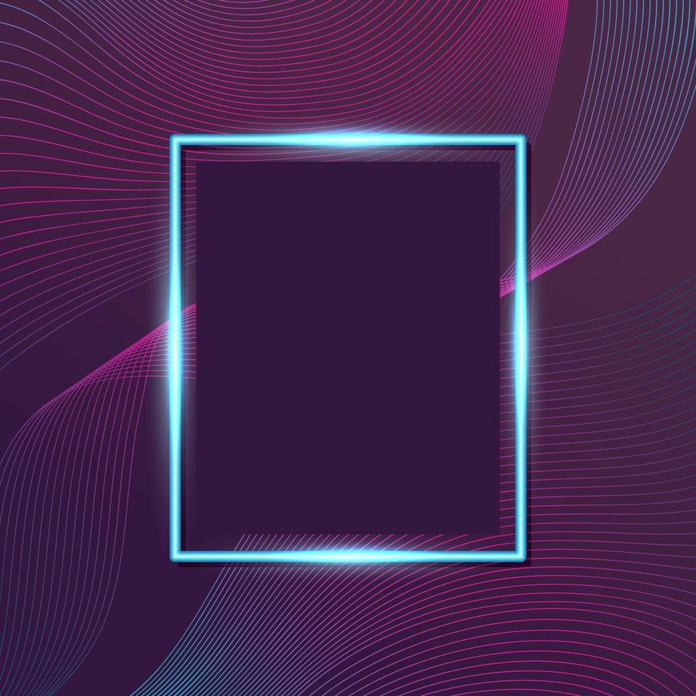 Abstract Wave Neon Color Background vector