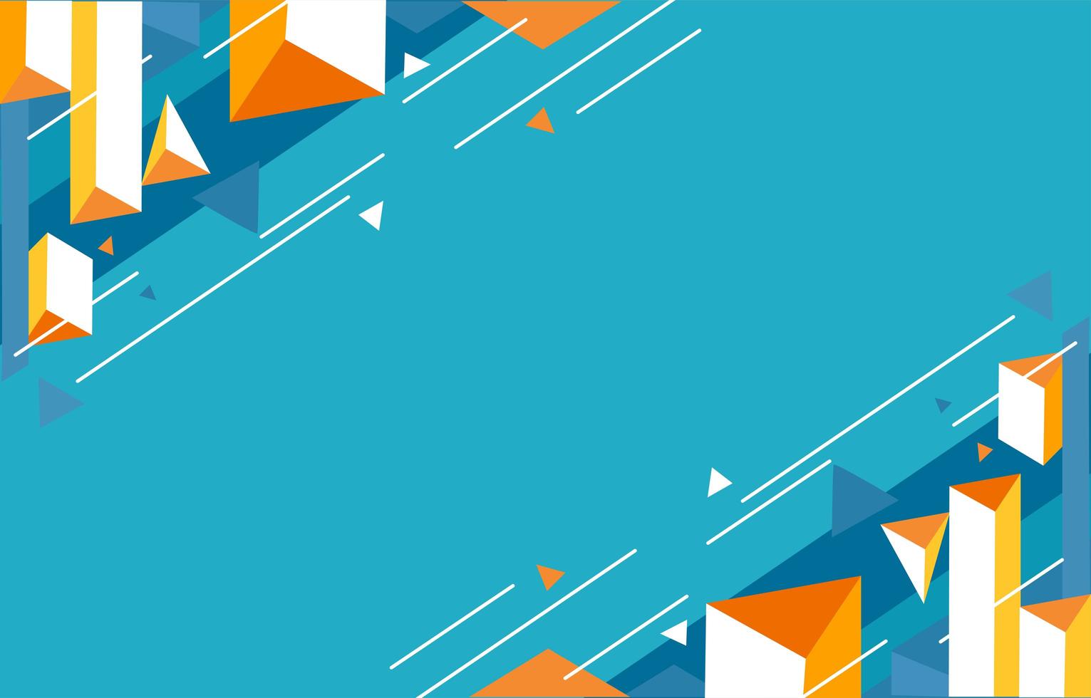 Triangle Abstract Movement Flat Concept Background vector