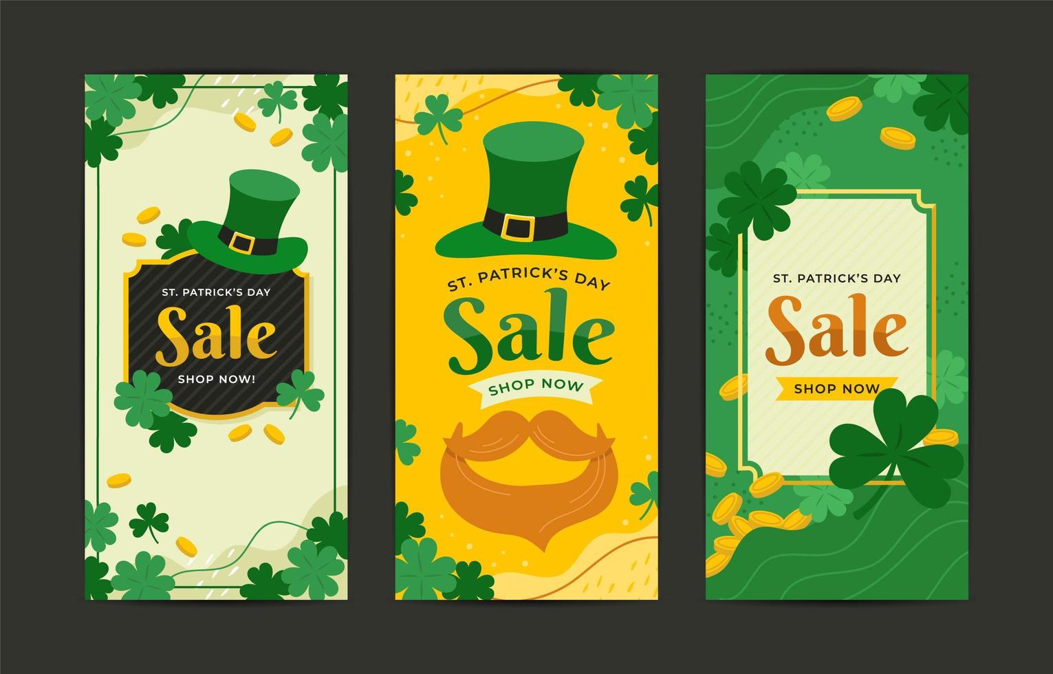 banner de venta del día de san patricio vector