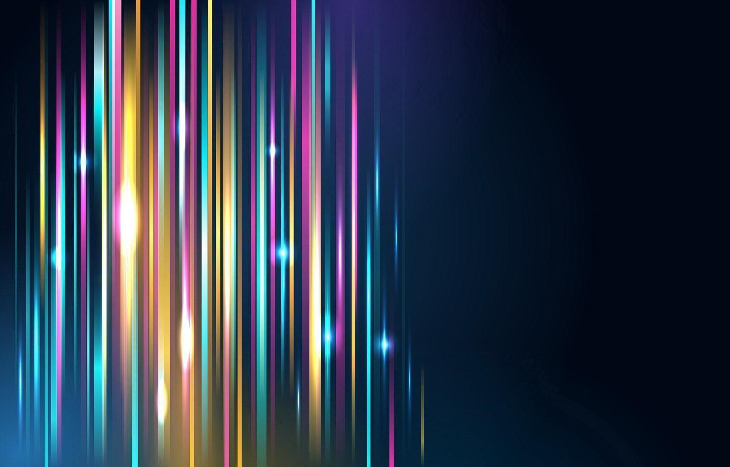 Pillars of Neon lights Background vector