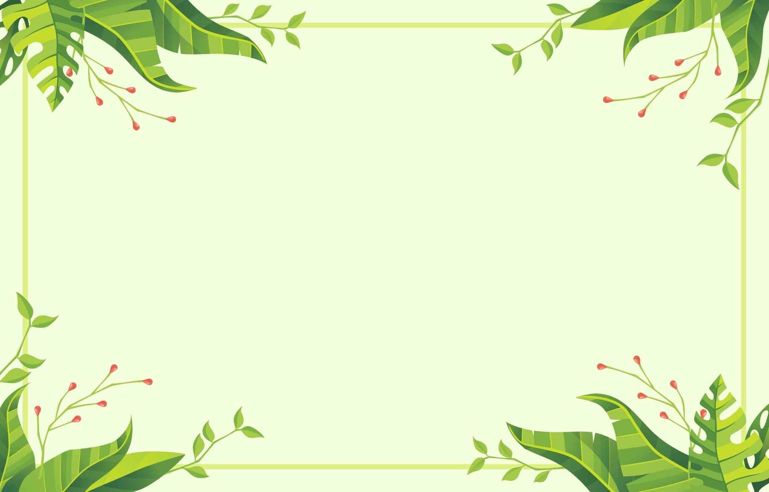 Floral Background With Green Lime Vibe vector