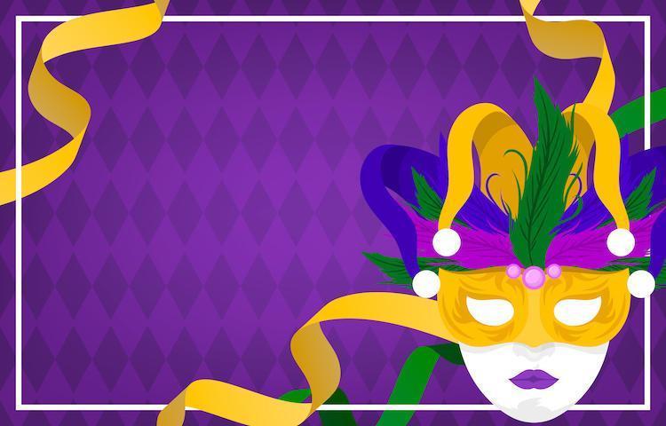 Colorful Mardi Gras Festivity Background vector