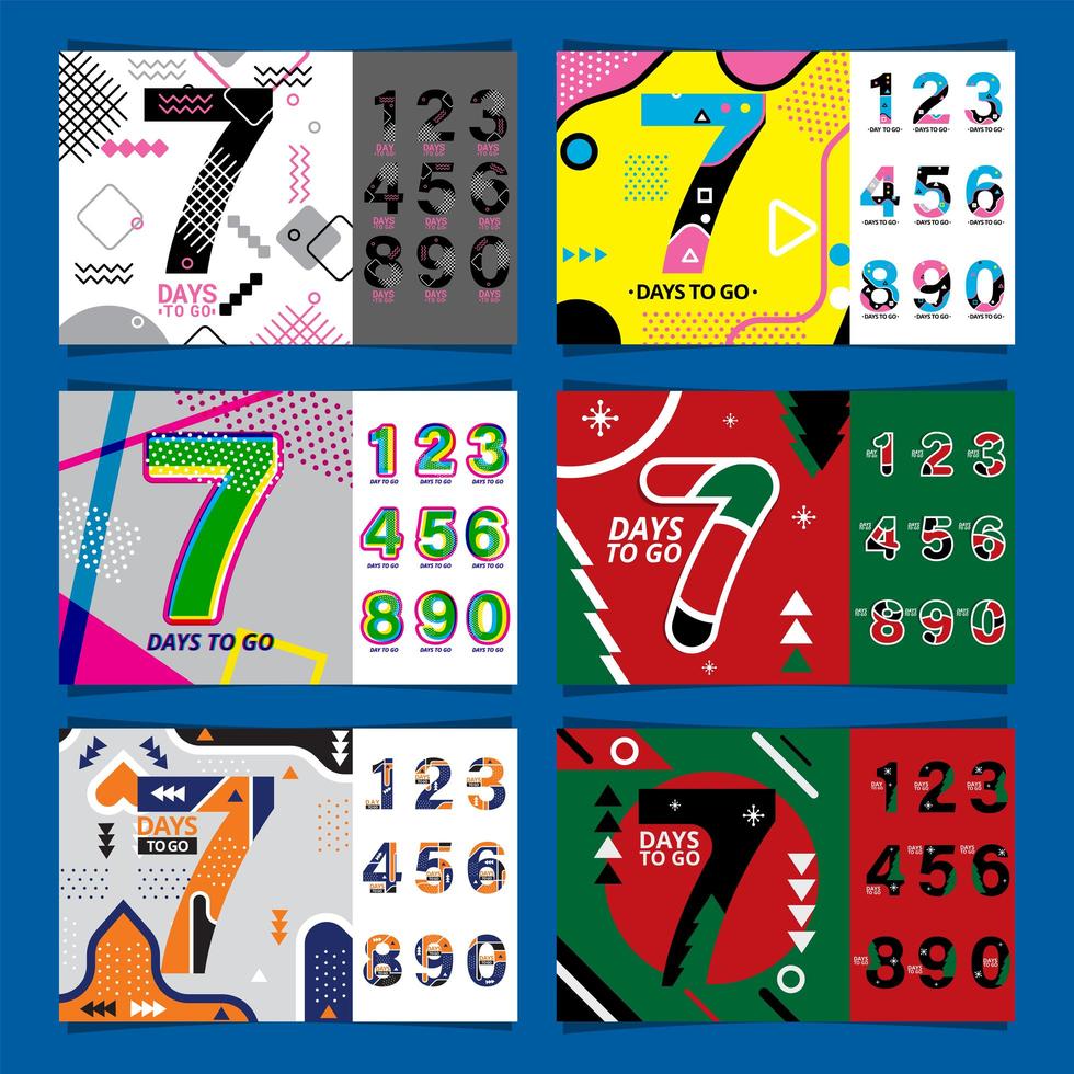 Social Media Countdown Concept vector