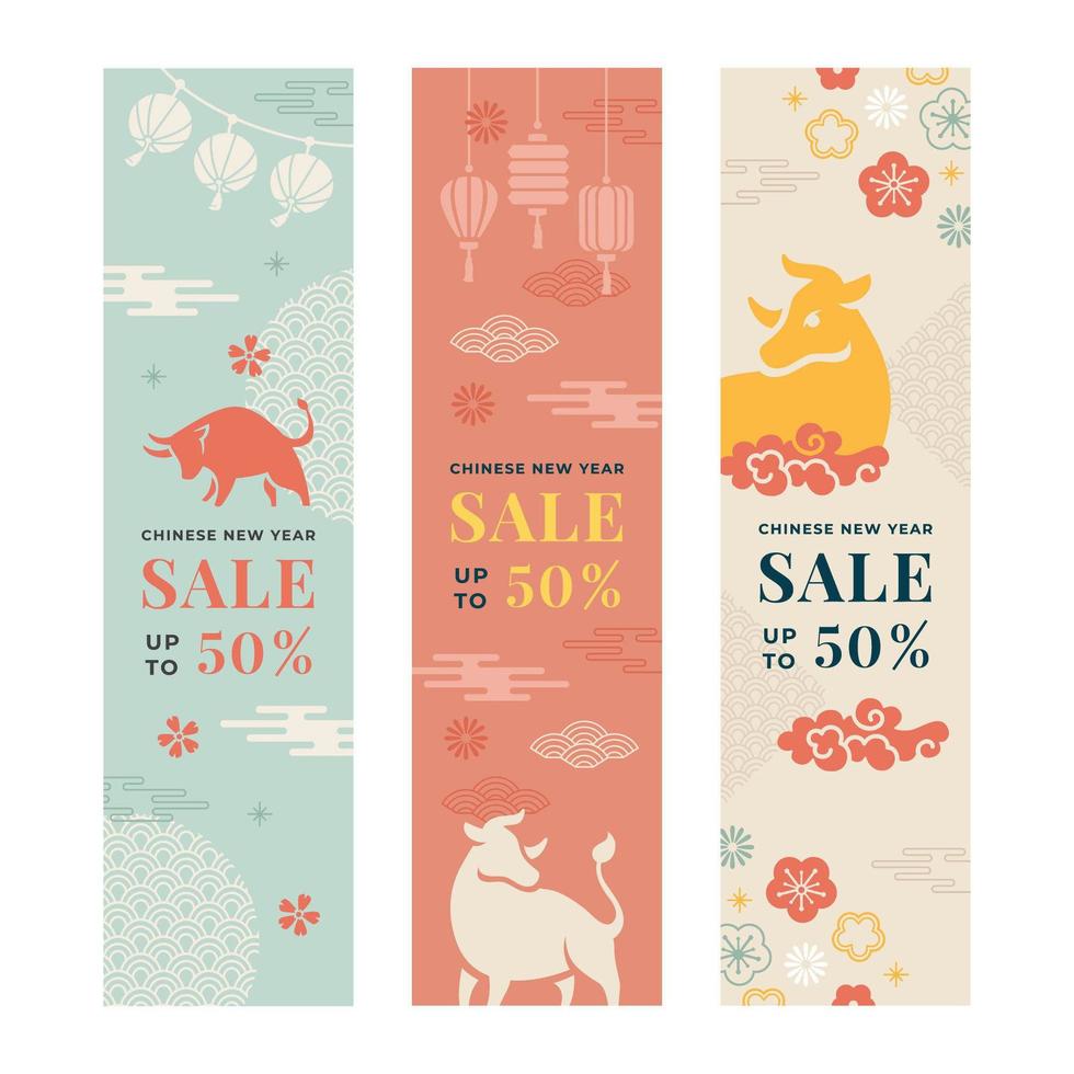 Chinese New Year Sale Celebration Banner vector