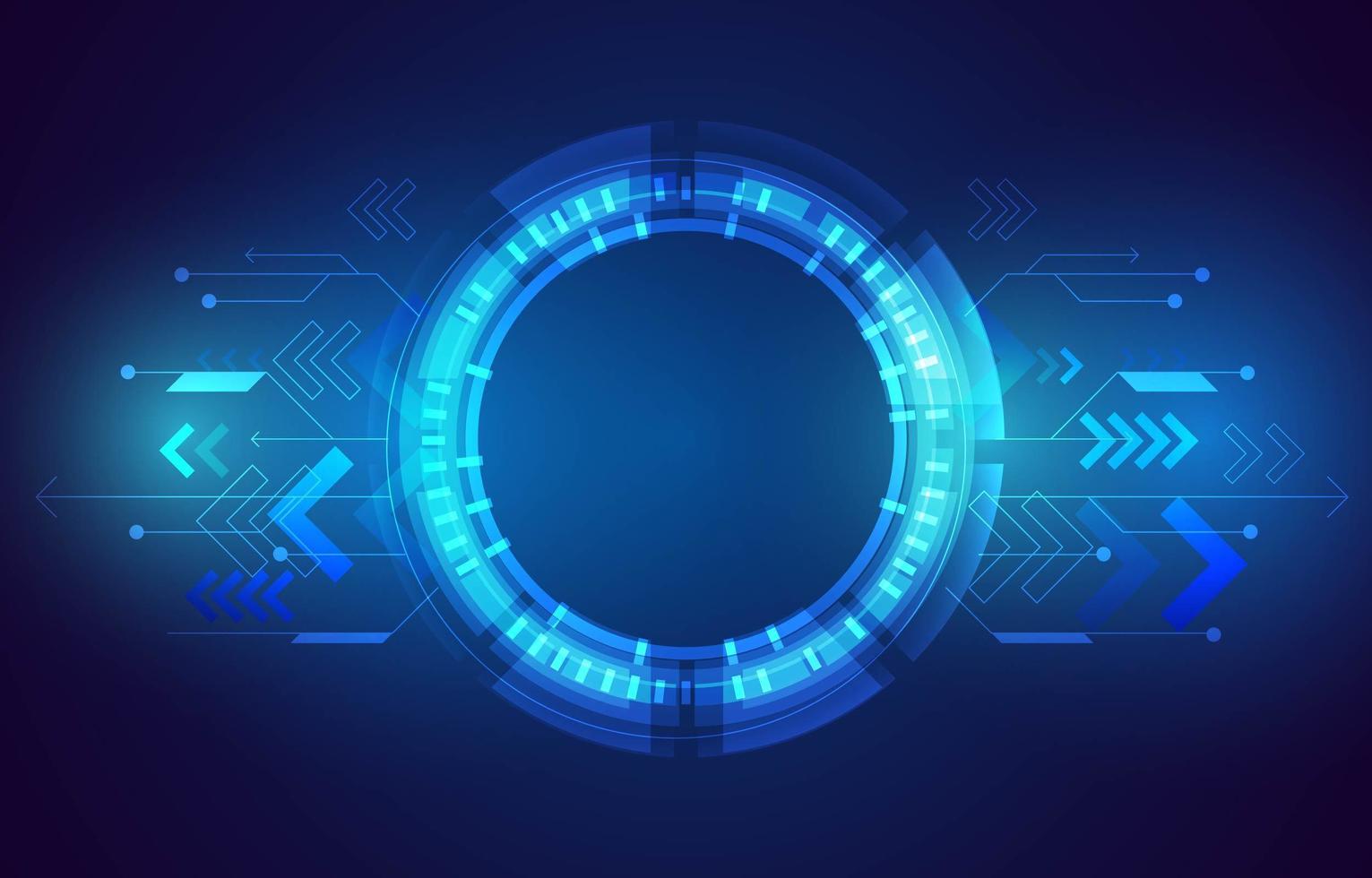 Technology HUD Background vector