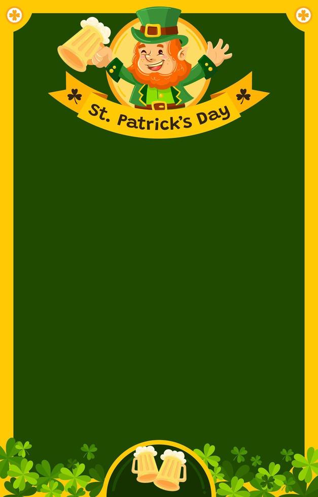 St. Patrick's Day Poster Background vector