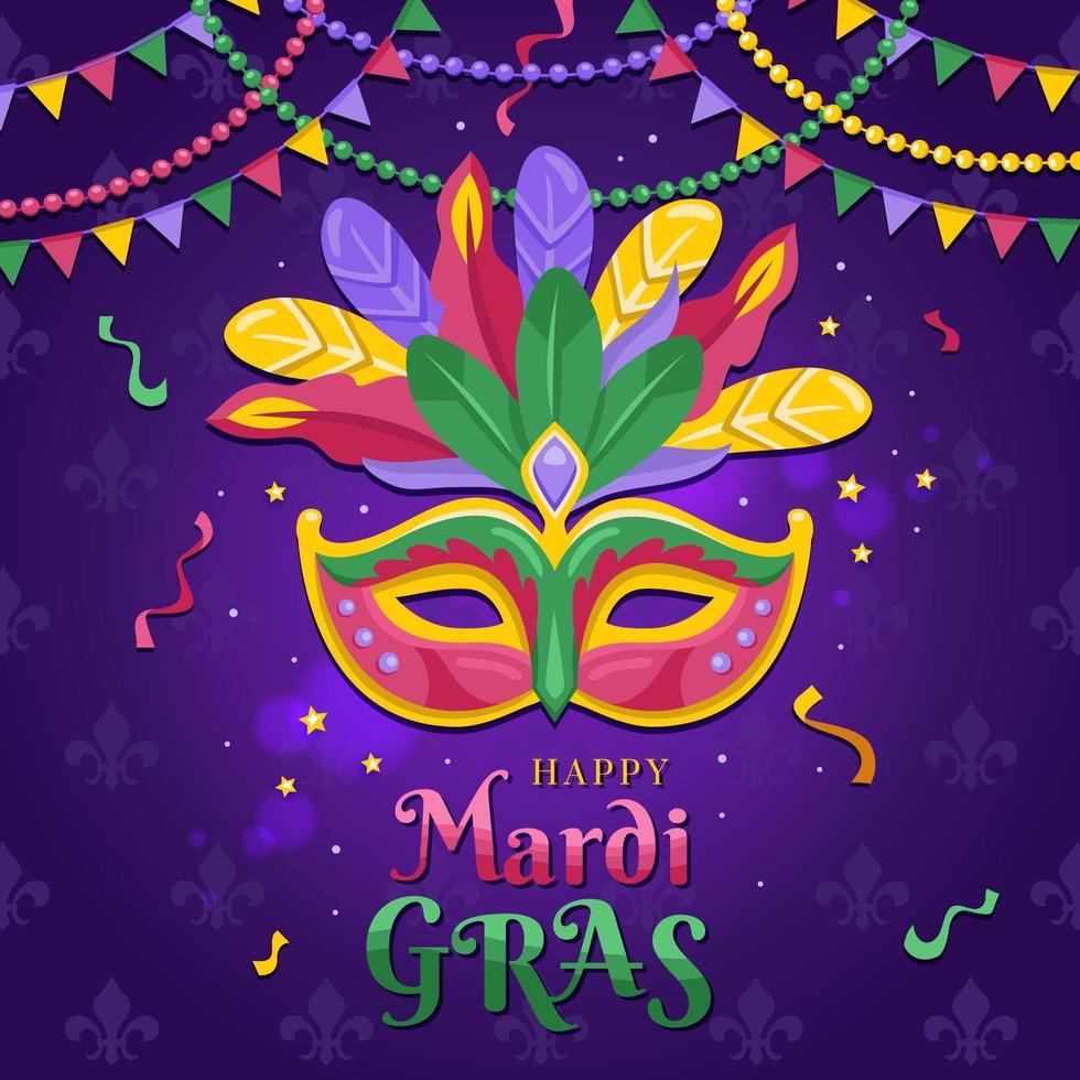 Happy Mardi Gras Festival vector