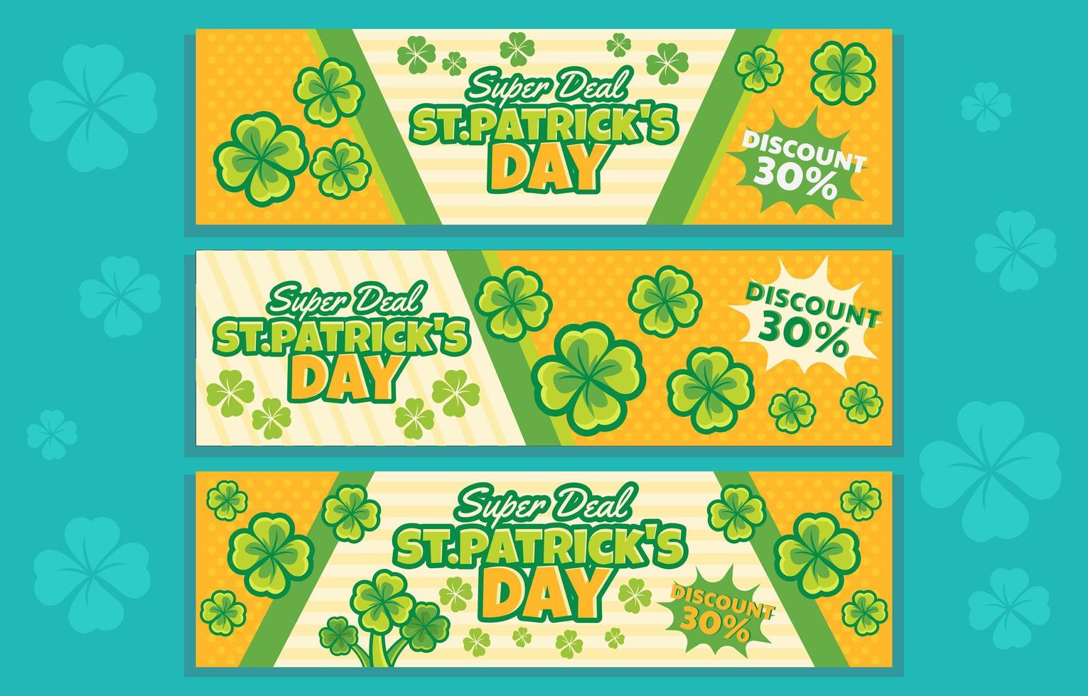 Lucky of St Patricks Day Super Deal vector