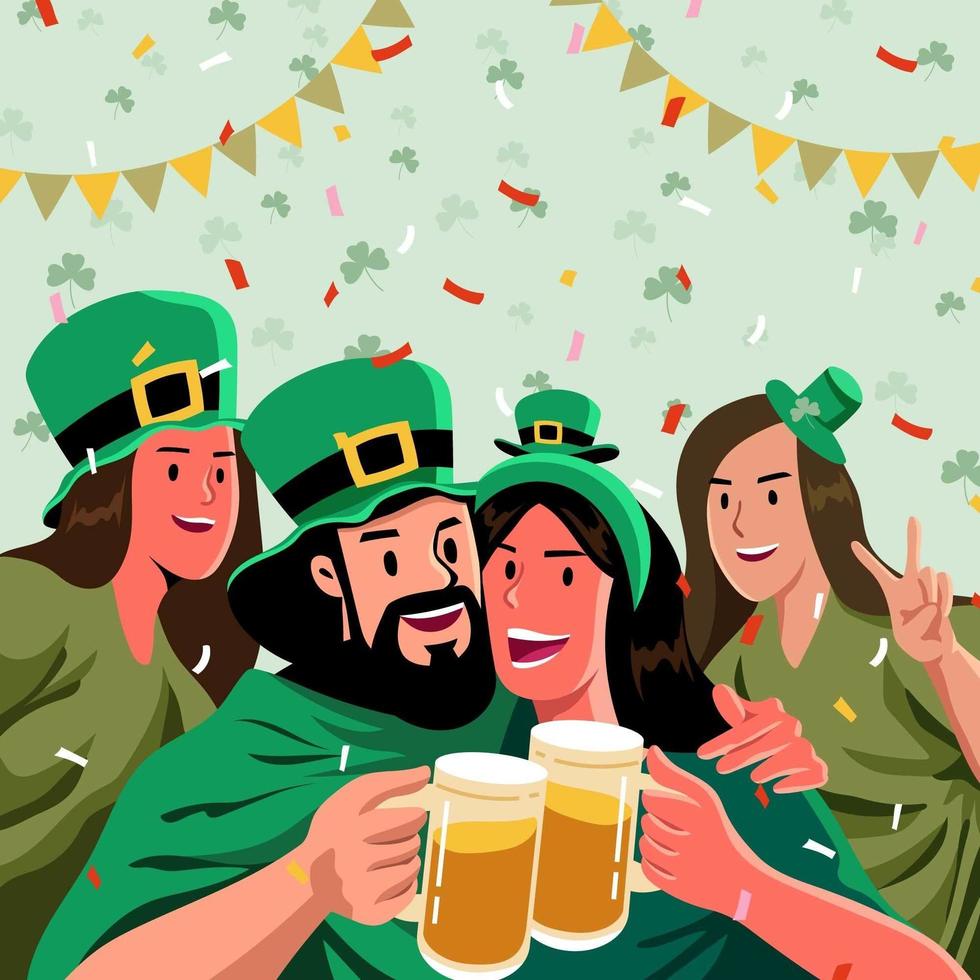 St Patrick's Day Celebration Party vector