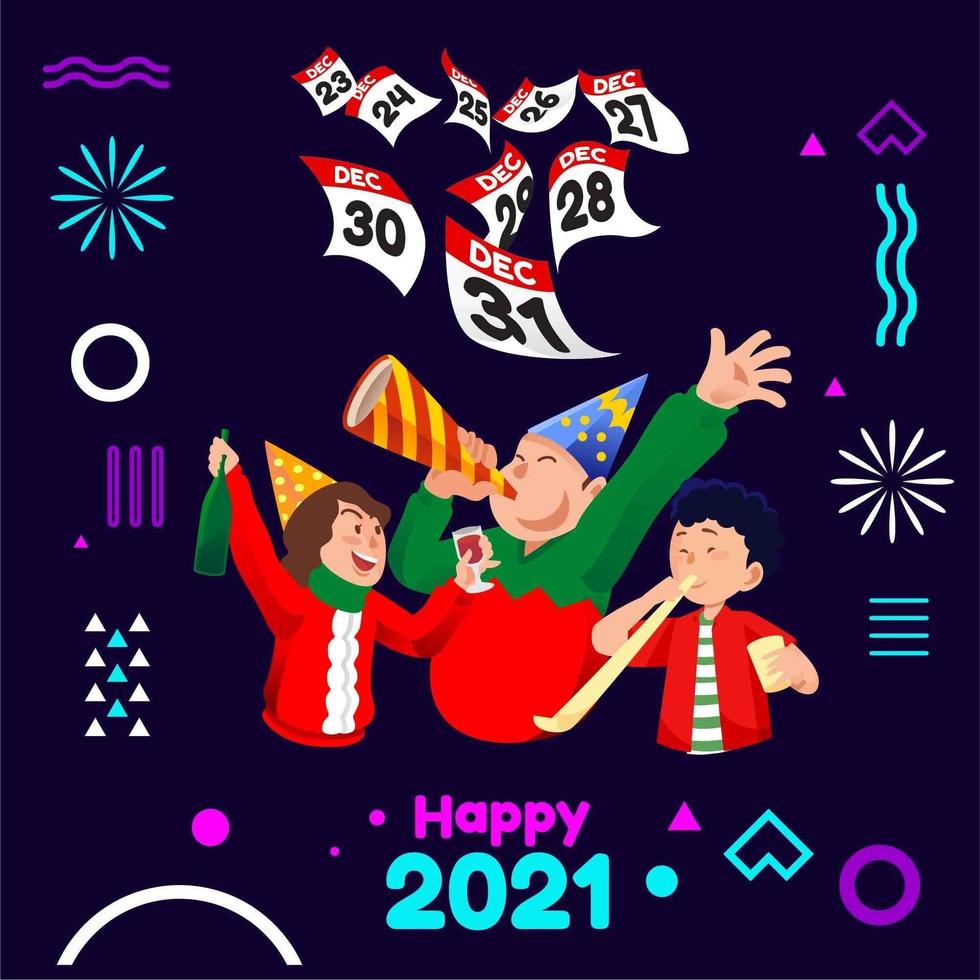 New Year Countdown Party 1849606 Vector Art at Vecteezy
