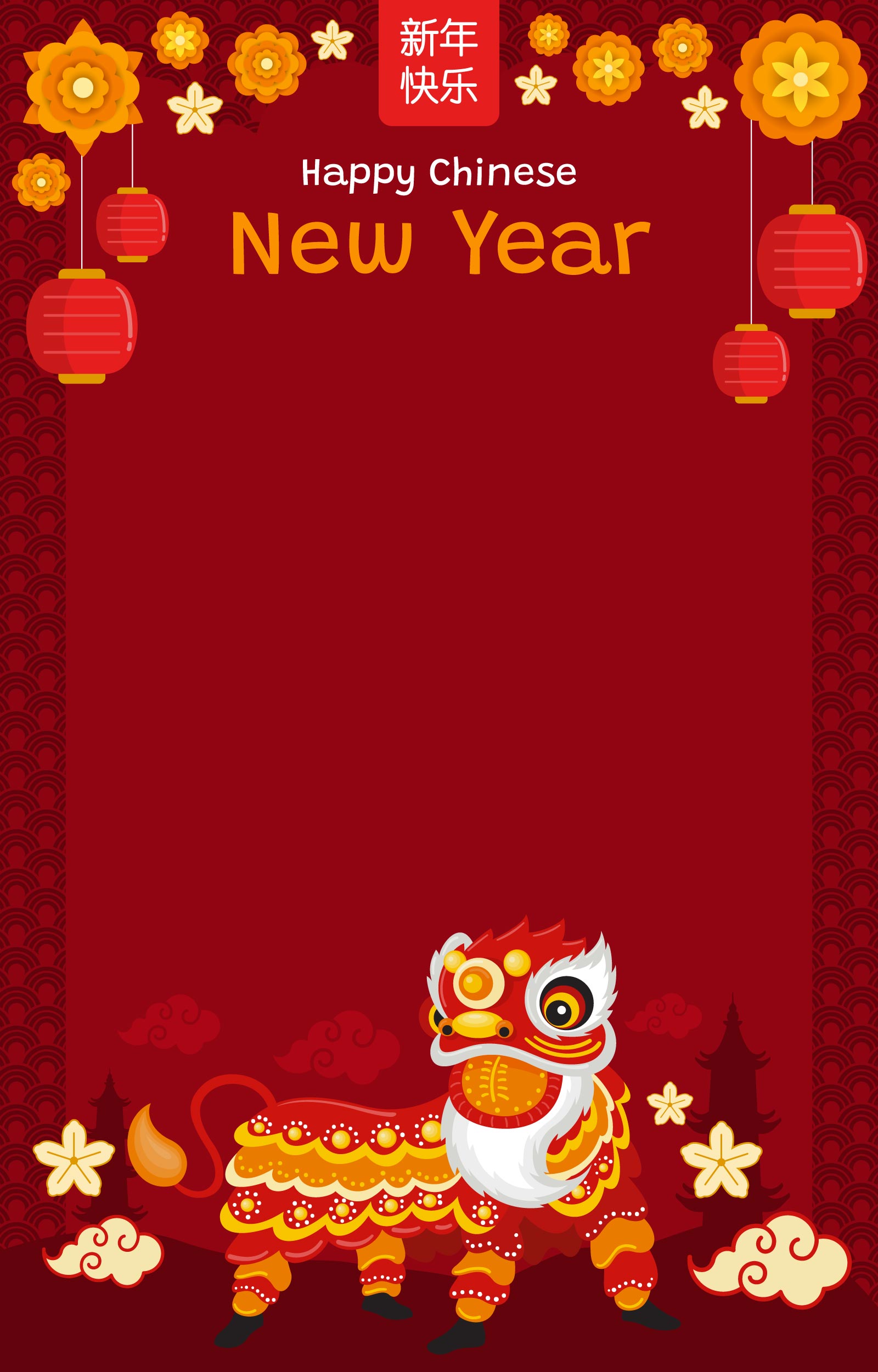 Chinese New Year Poster Vector Art, Icons, and Graphics for Free Download