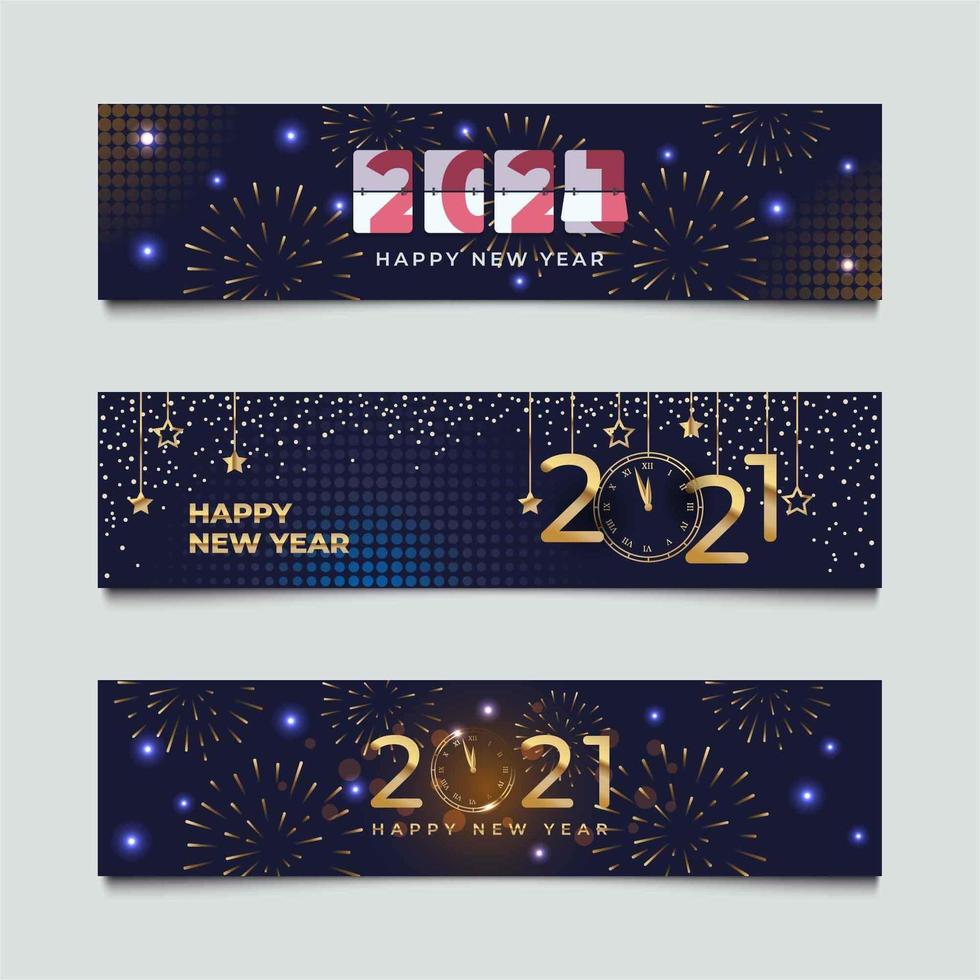 Celebrate Happy New Year Countdown Banner vector