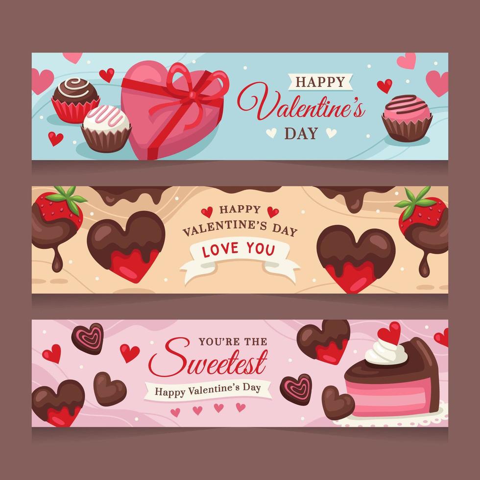 Sweet Valentine's Day Chocolate vector