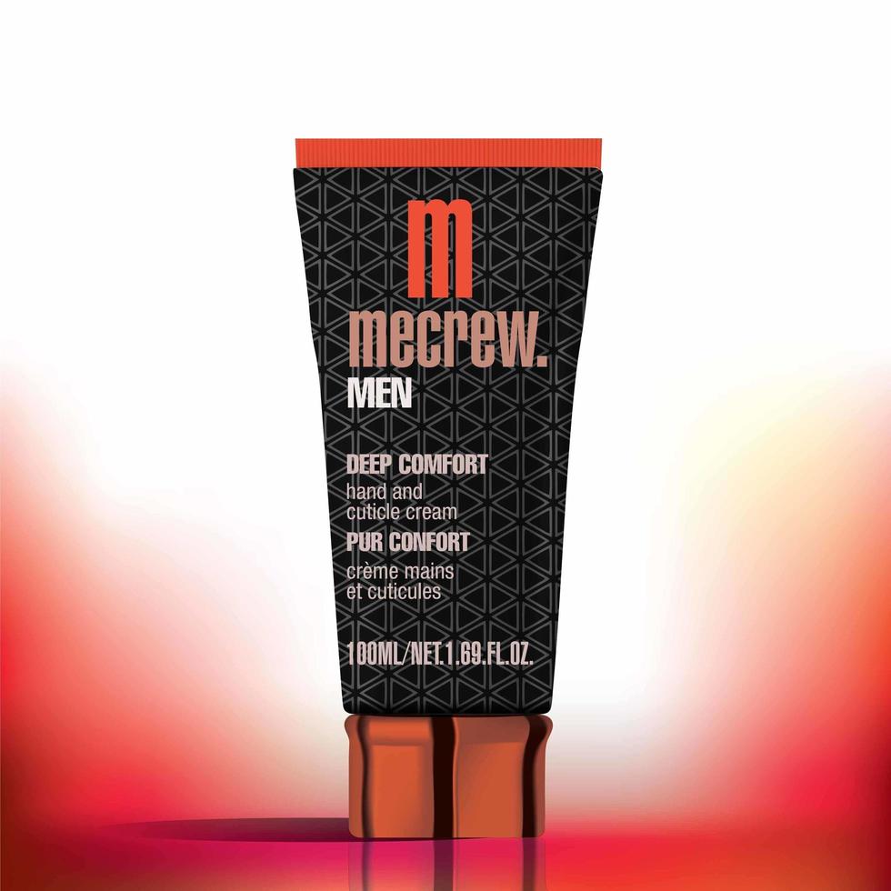 Hand Cream Cosmetics Tube Mockup vector