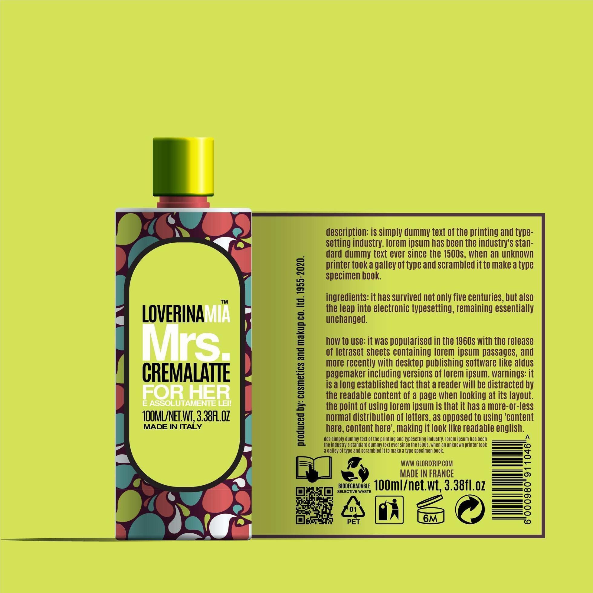 Cosmetics Body Lotion Bottle Package Mockup Template 1849696 Vector