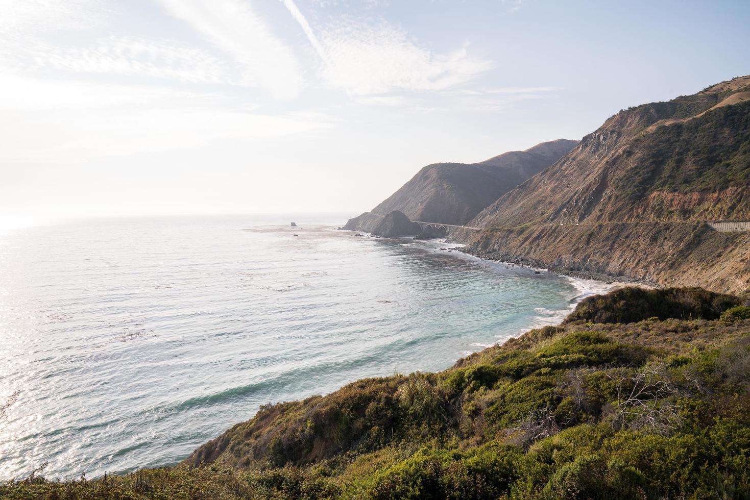 Sunset along PCH photo