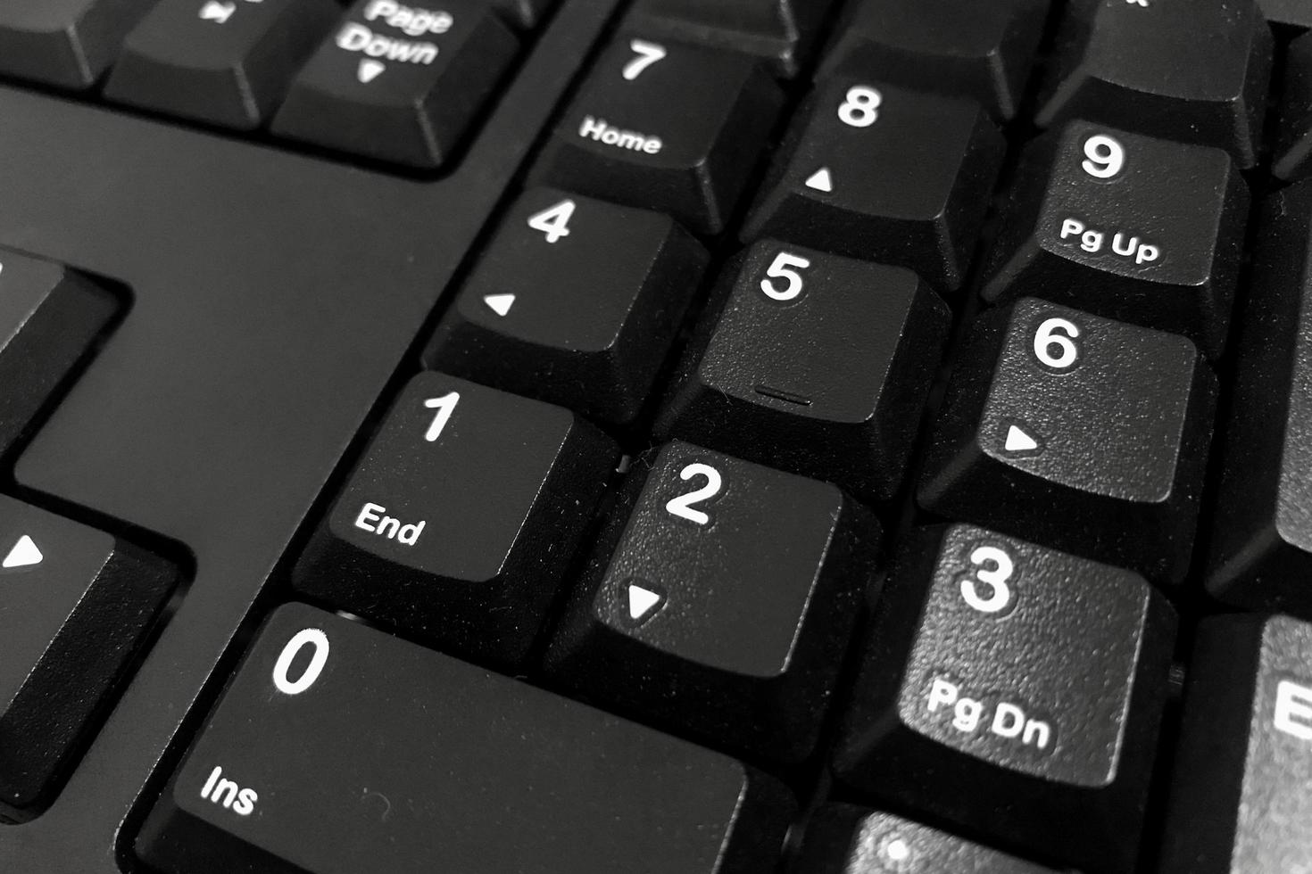 primer plano de un teclado numérico foto