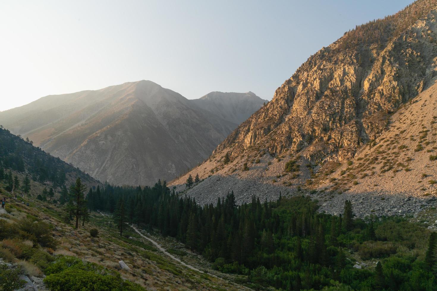 Sunrise in the mountains photo