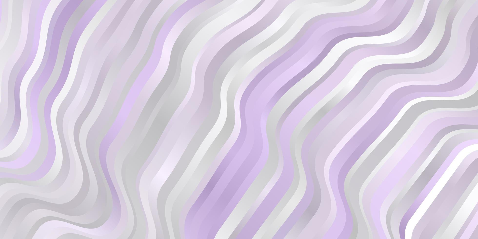 Light Purple vector template with curved lines.