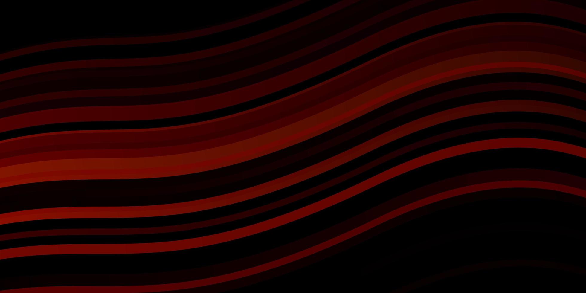 Dark Red vector template with curved lines.