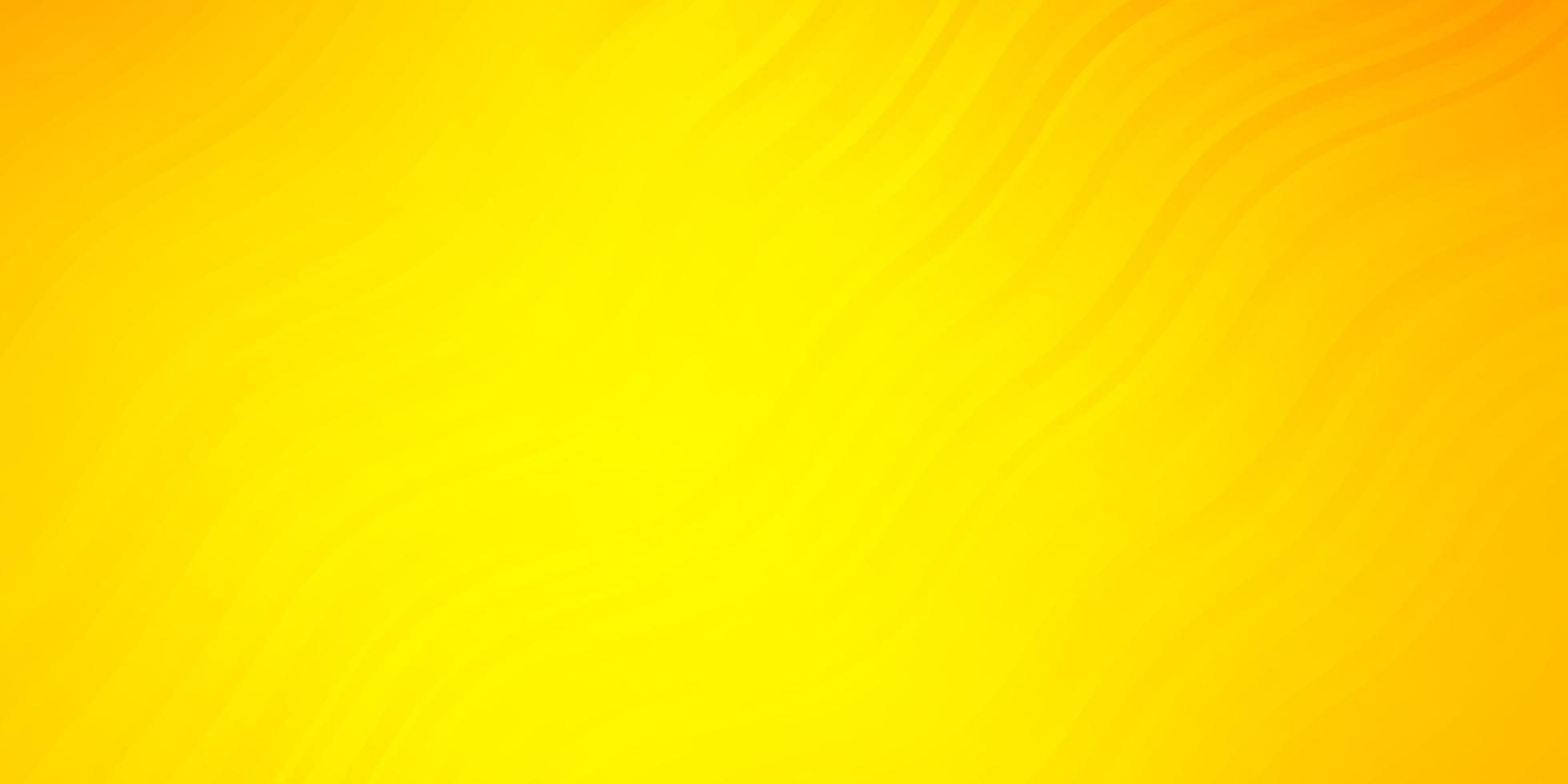 Light Orange vector background with bent lines.