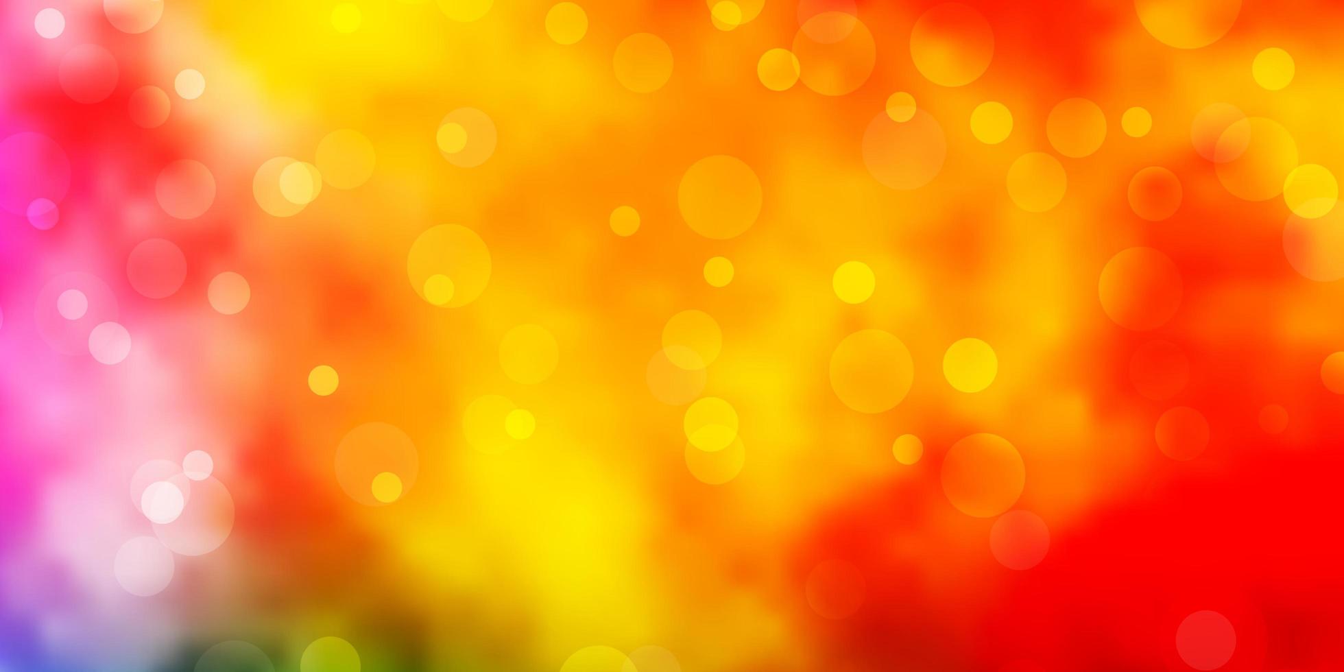 Light Multicolor vector texture with circles.