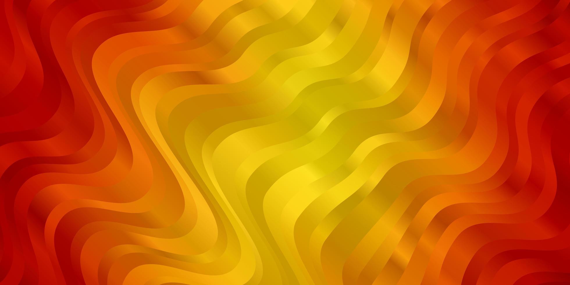 Light Orange vector template with curves.