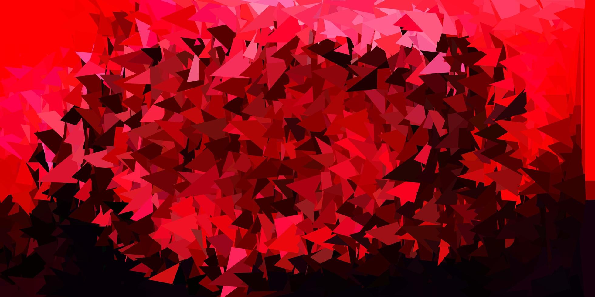 diseño de polígono degradado vectorial de color rosa oscuro, rojo. vector
