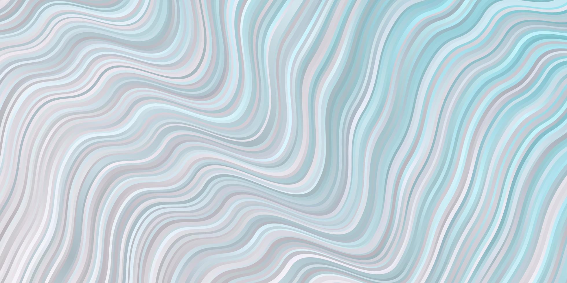 Light Pink, Blue vector background with wavy lines.