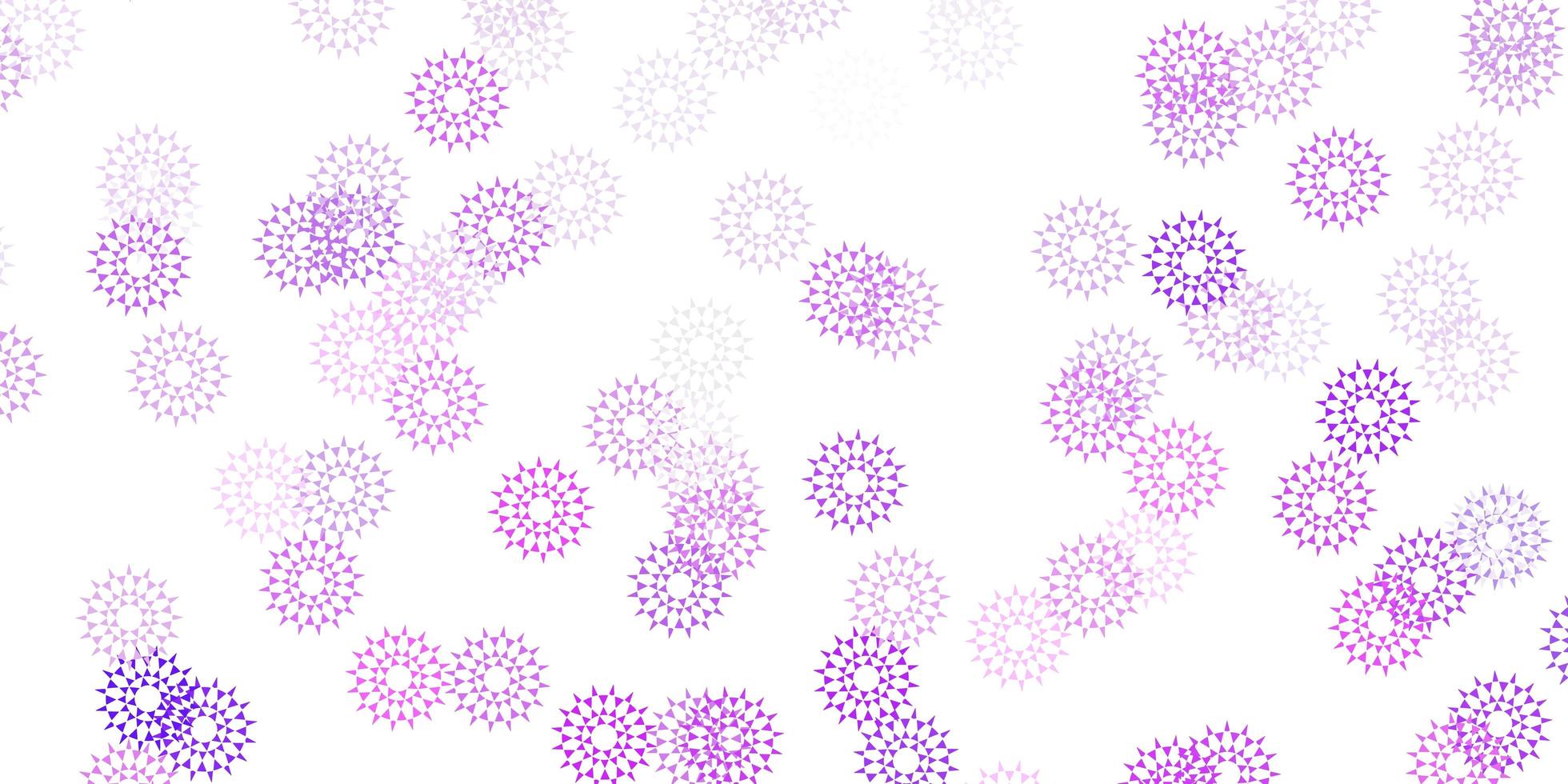 Light purple vector natural backdrop with flowers.