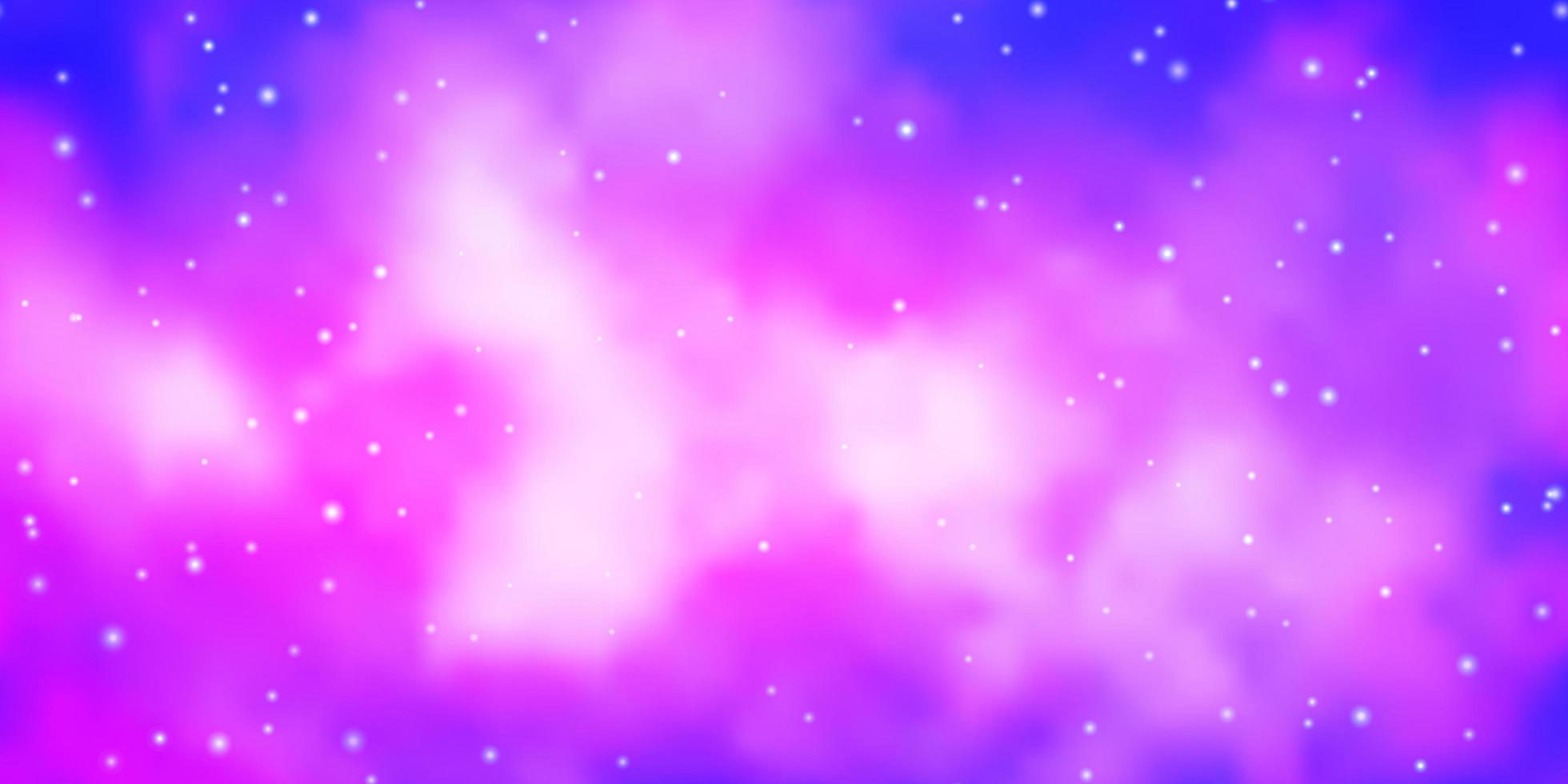 Light Pink, Blue vector pattern with abstract stars.