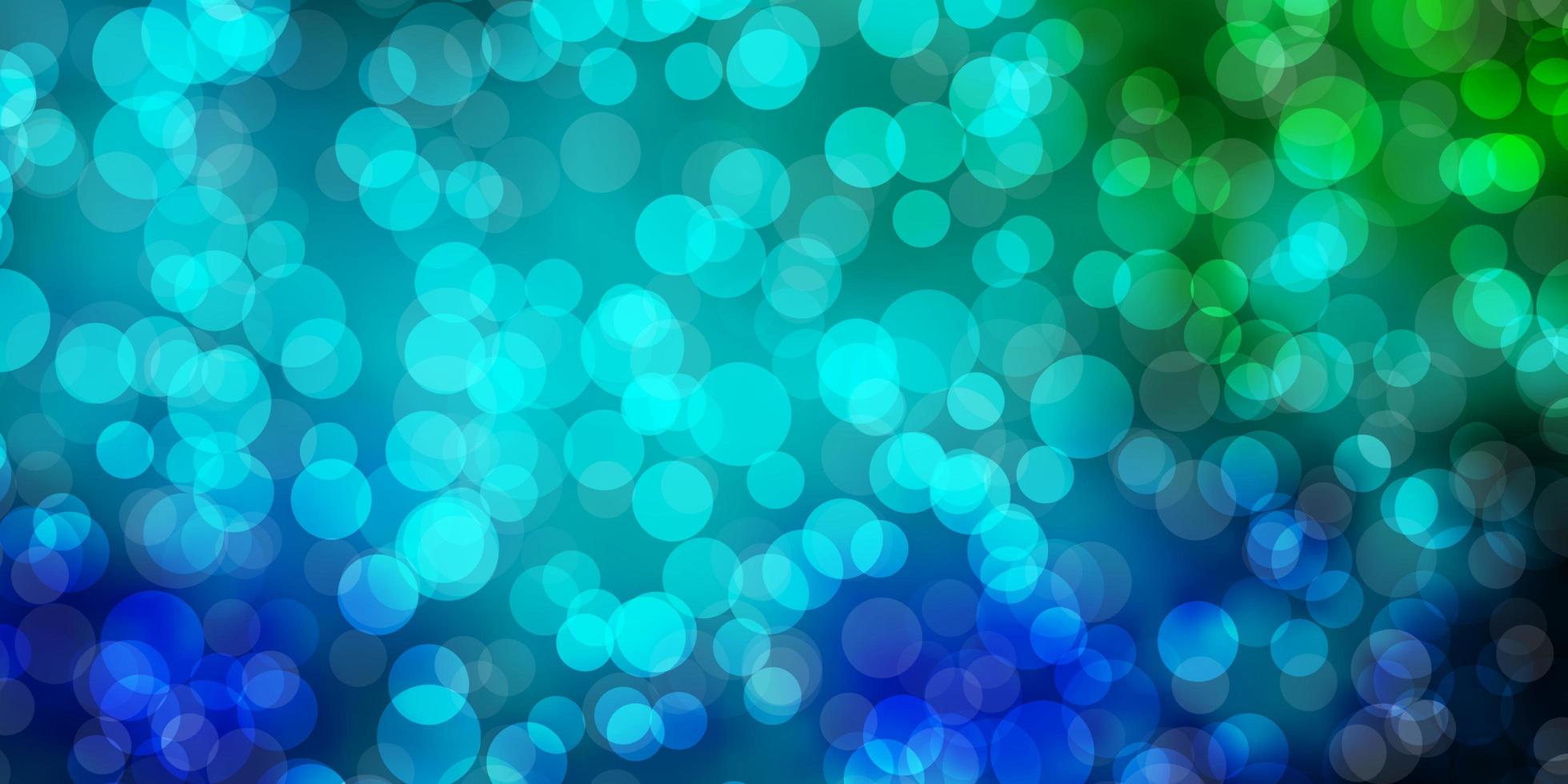 Light Blue, Green vector layout with circles.