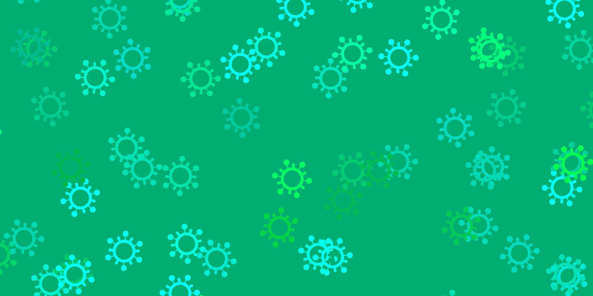 Light green vector template with flu signs