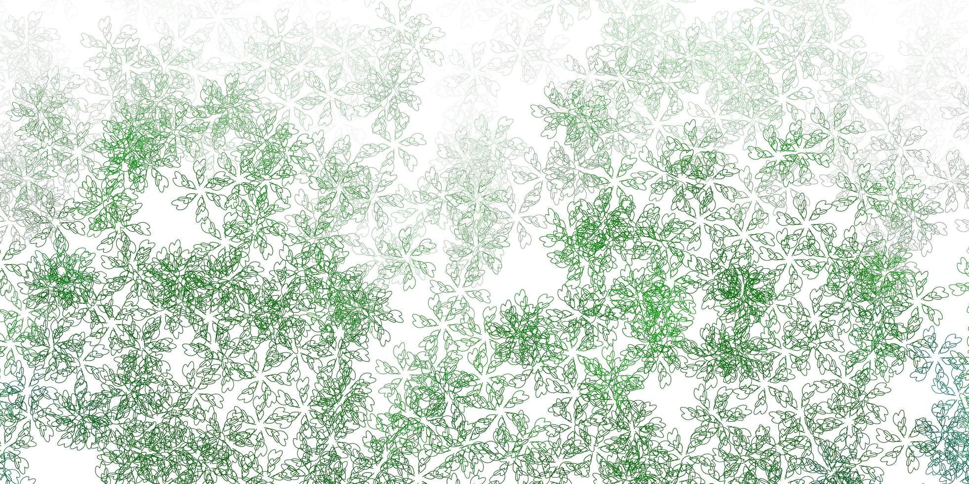 Light green vector abstract pattern with leaves.