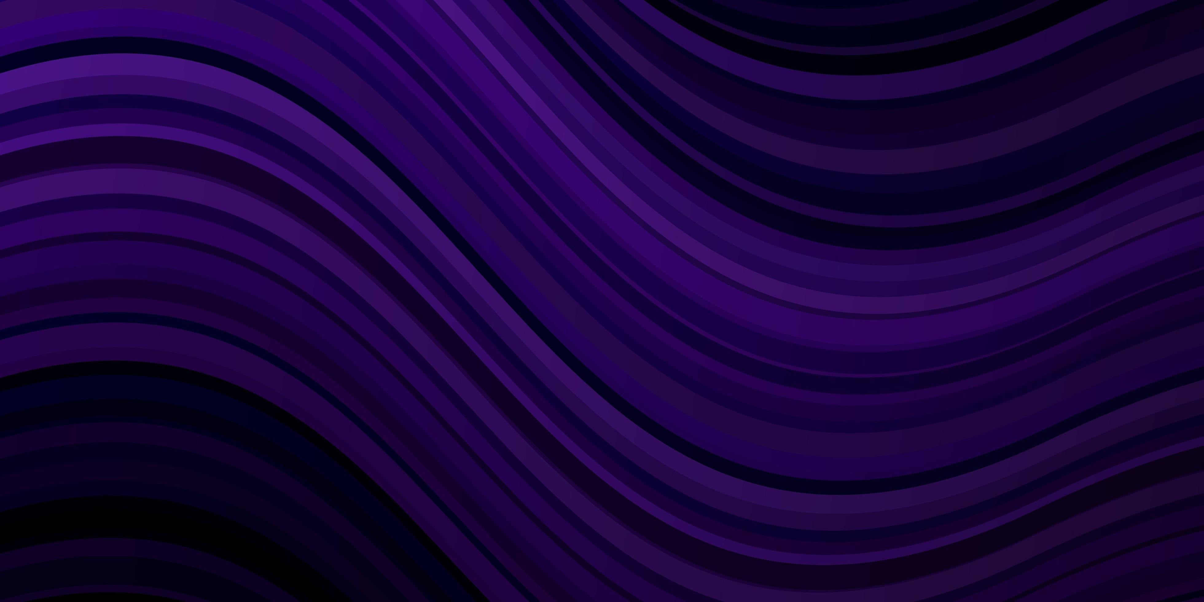 Dark Purple vector pattern with curved lines. 1850515 Vector Art at