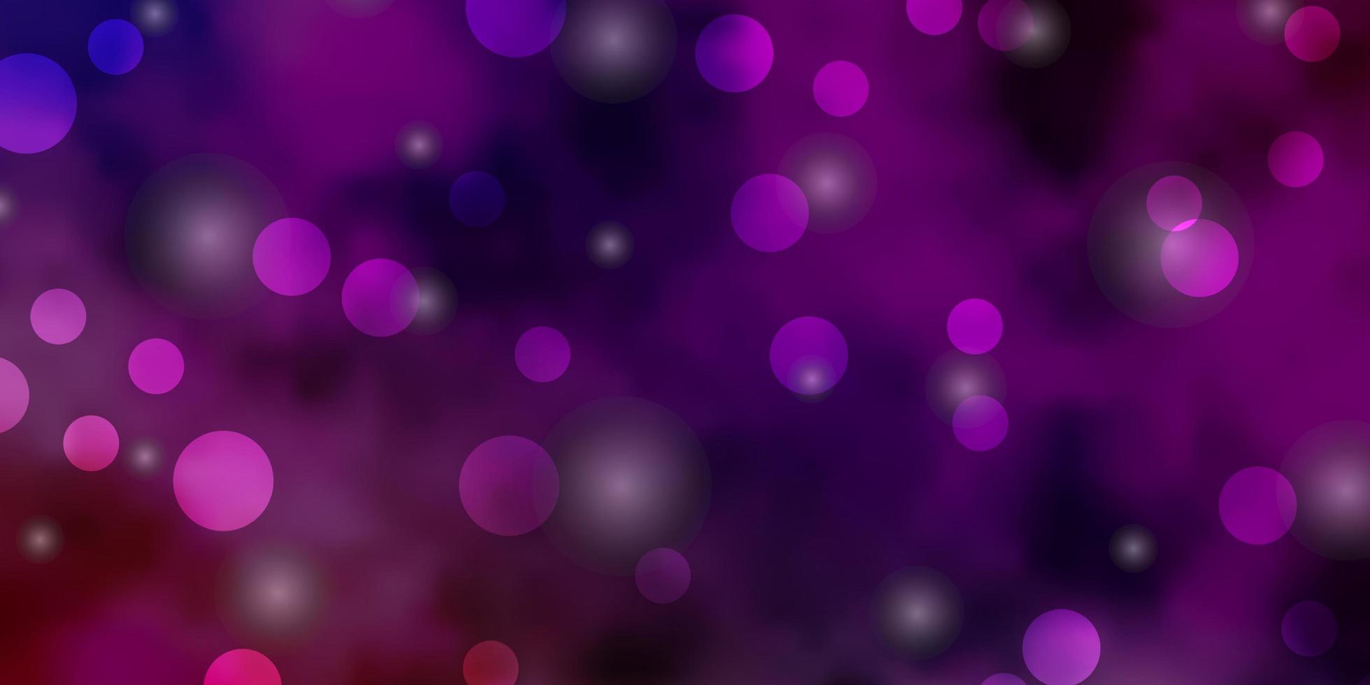 Light Multicolor vector background with circles, stars.