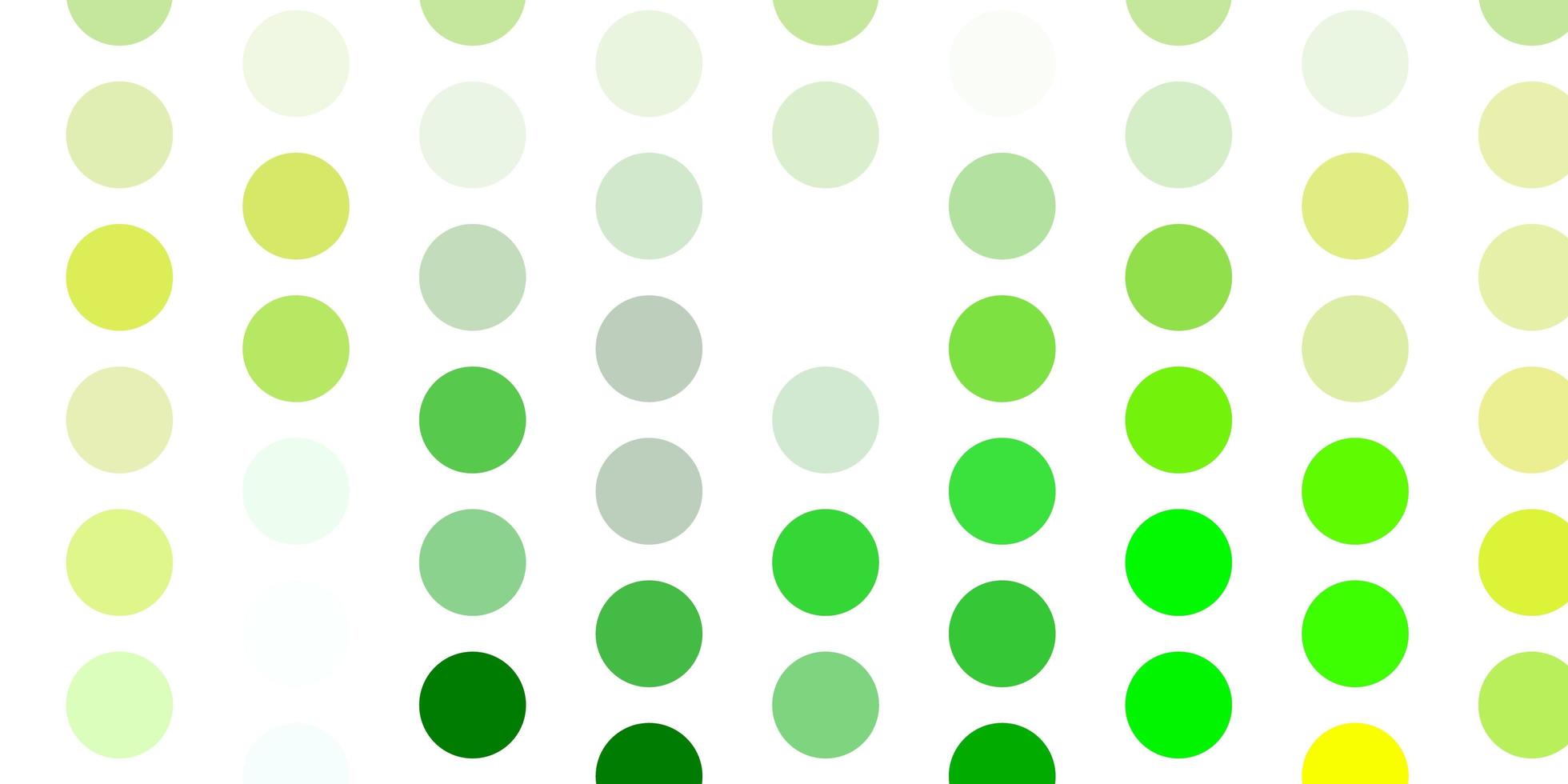 Light green, yellow vector background with spots.