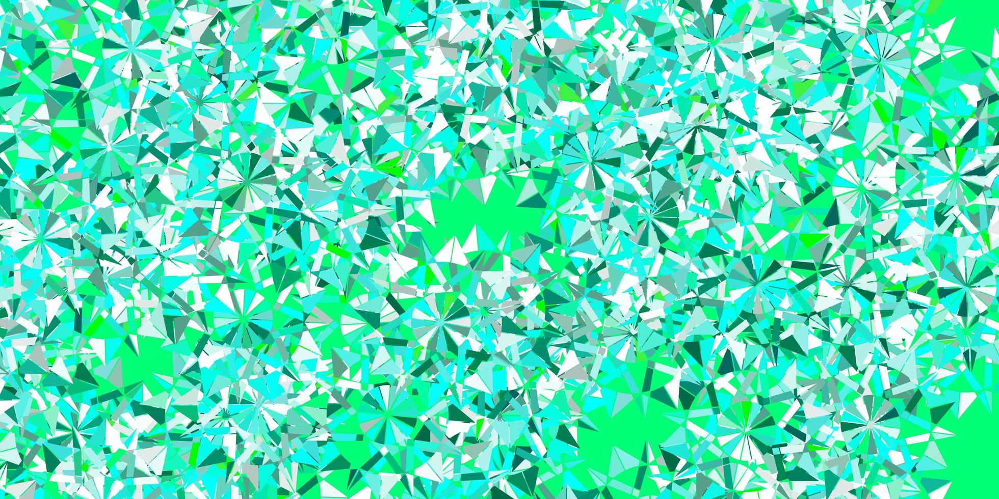 Light green vector template with ice snowflakes.