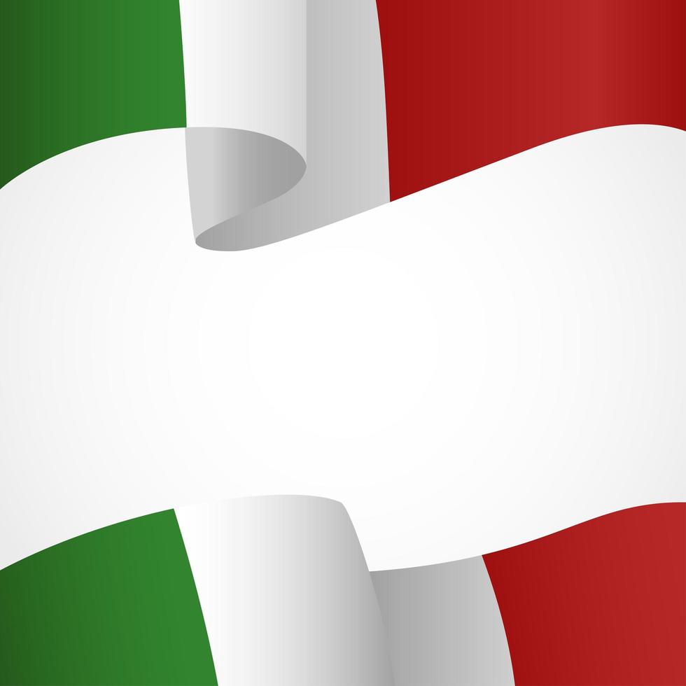 bandera de italia vector