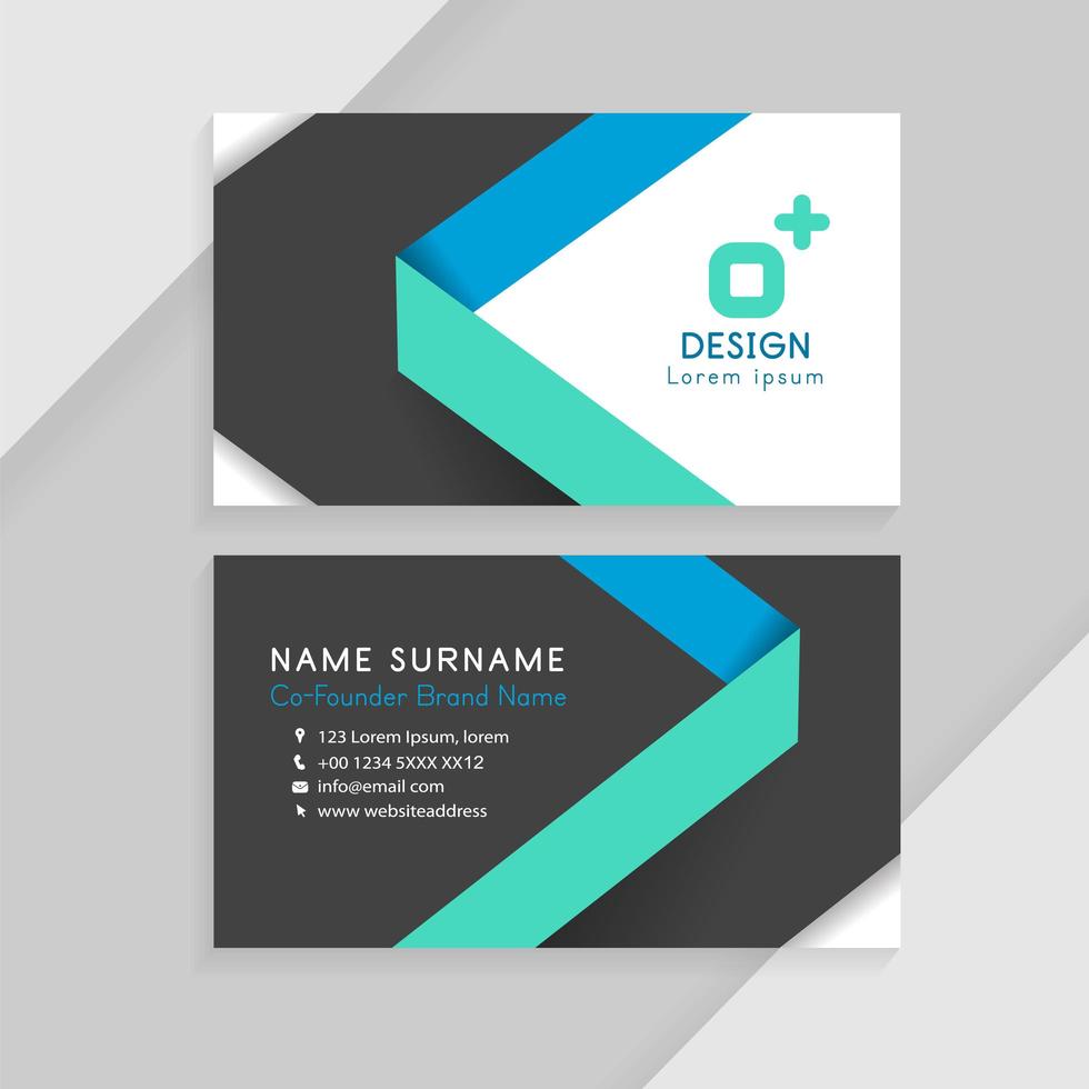 Business identity card template concept vector