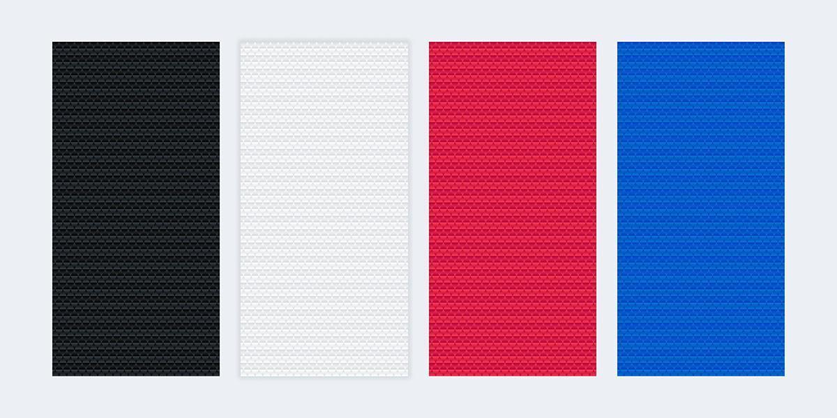 Colorful blank banners with diamond shaped textures set vector
