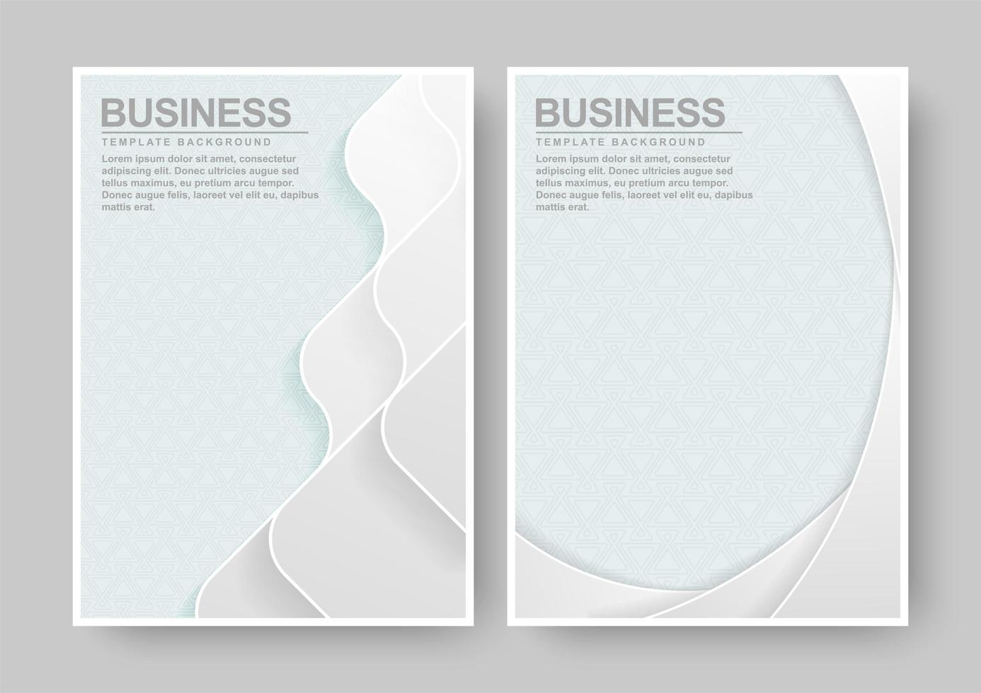 Elegant abstract book cover set vector