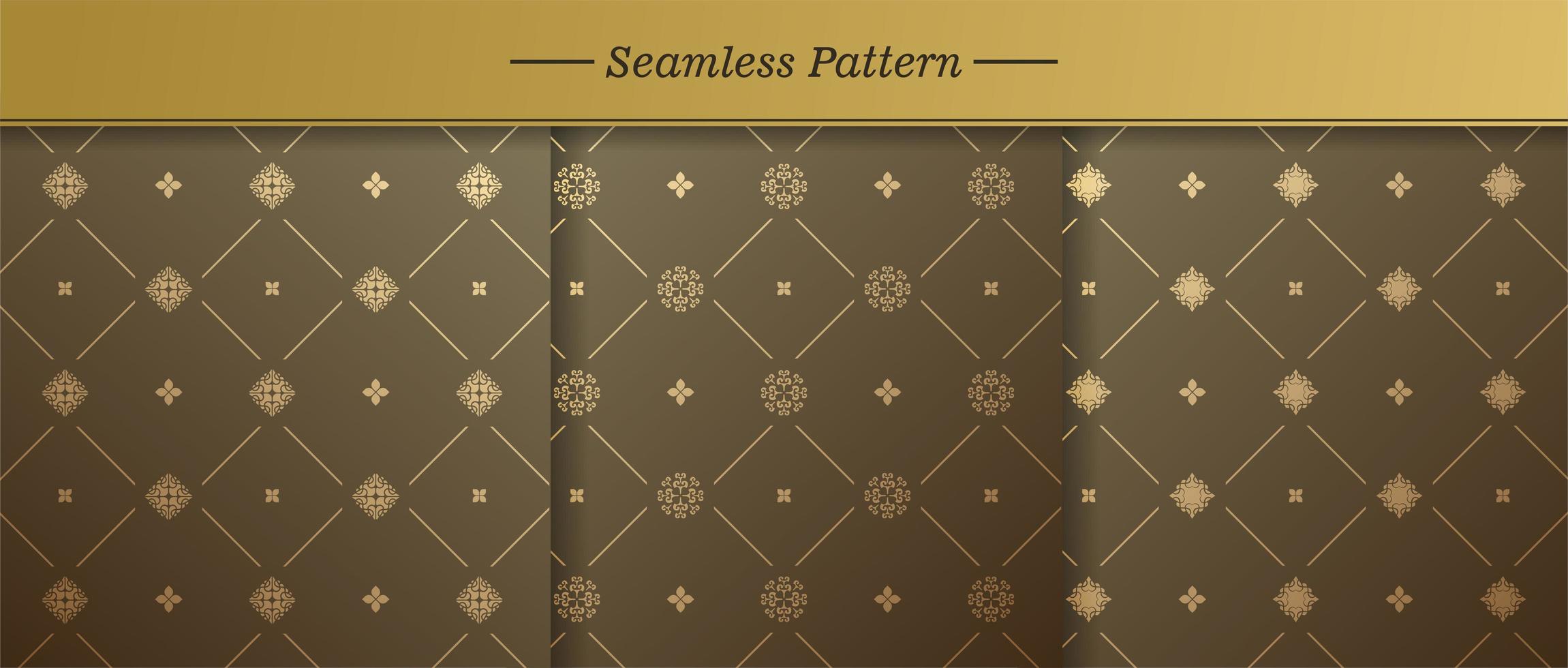 Premium pattern vector background set